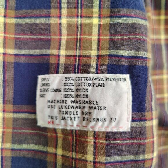 VTG IZOD Lacoste Jacket Mens X-Large Tan Beige Bomber with Logo - Picture 10 of 13